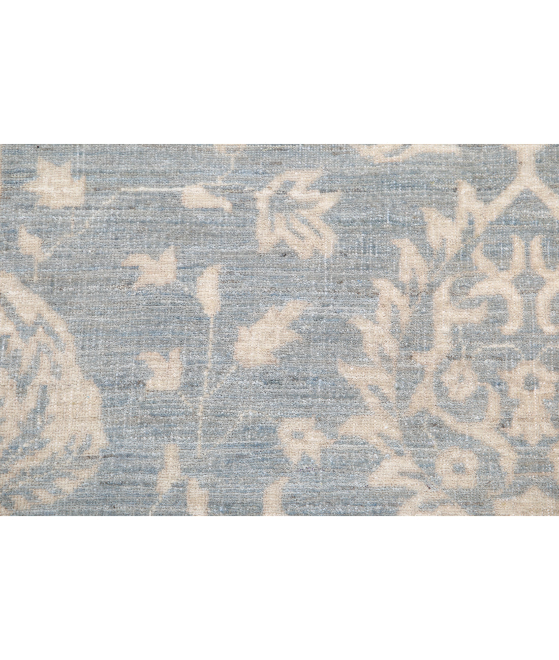 Hand Knotted Artemix Wool Rug - 9'0'' x 11'11'' 9'0'' x 11'11'' (270 X 358) / Blue / Ivory