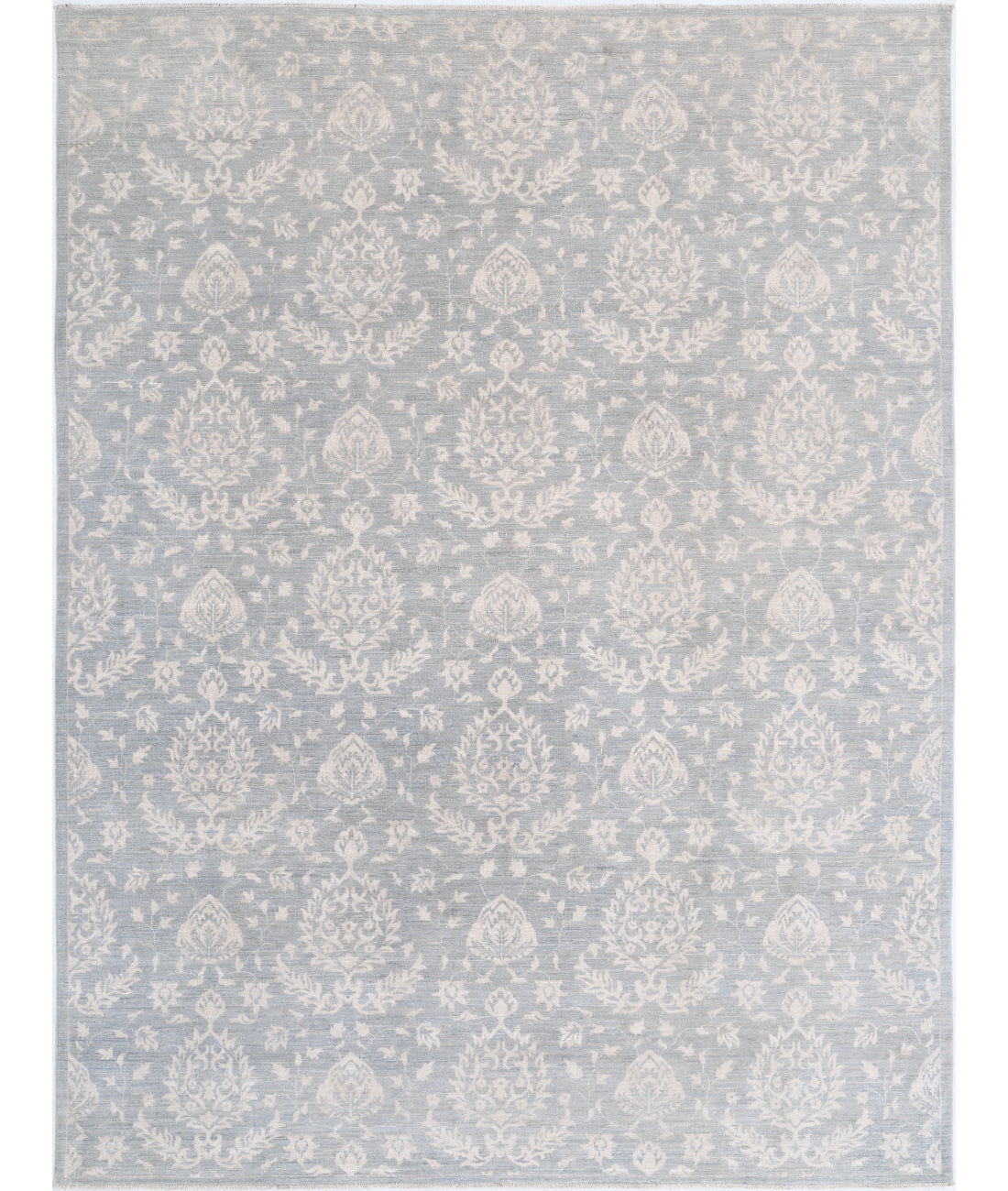 Hand Knotted Artemix Wool Rug - 9&#39;0&#39;&#39; x 11&#39;11&#39;&#39; 9&#39;0&#39;&#39; x 11&#39;11&#39;&#39; (270 X 358) / Blue / Ivory