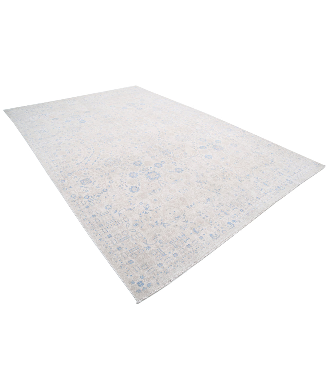 Hand Knotted Artemix Wool Rug - 8'8'' x 12'8'' 8'8'' x 12'8'' (260 X 380) / Ivory / Ivory