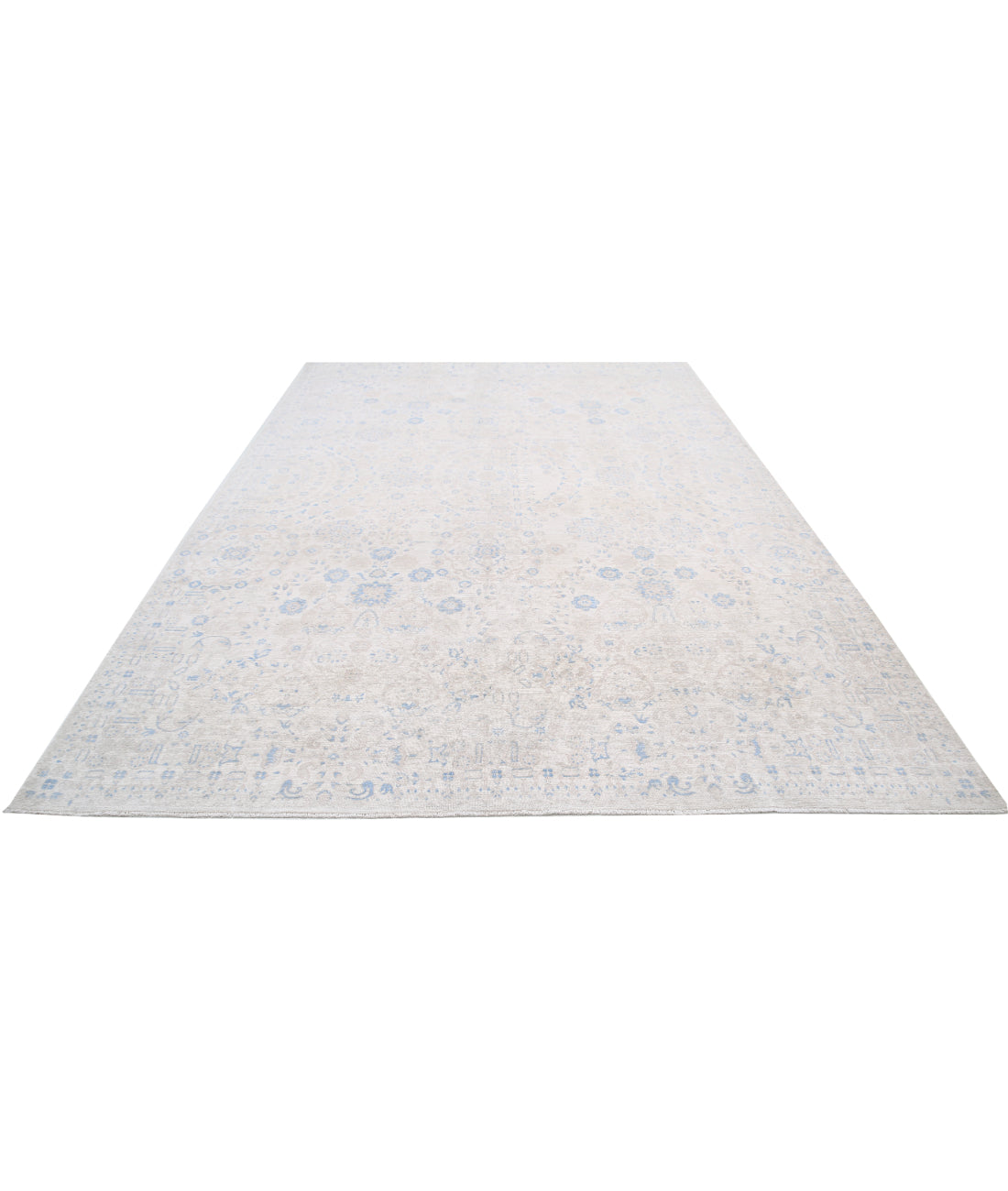Hand Knotted Artemix Wool Rug - 8'8'' x 12'8'' 8'8'' x 12'8'' (260 X 380) / Ivory / Ivory