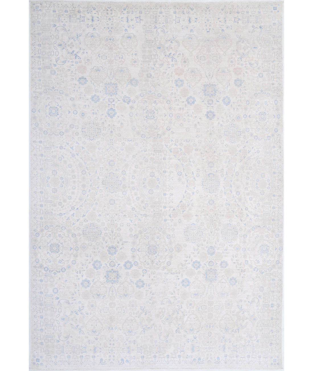 Hand Knotted Artemix Wool Rug - 8&#39;8&#39;&#39; x 12&#39;8&#39;&#39; 8&#39;8&#39;&#39; x 12&#39;8&#39;&#39; (260 X 380) / Ivory / Ivory