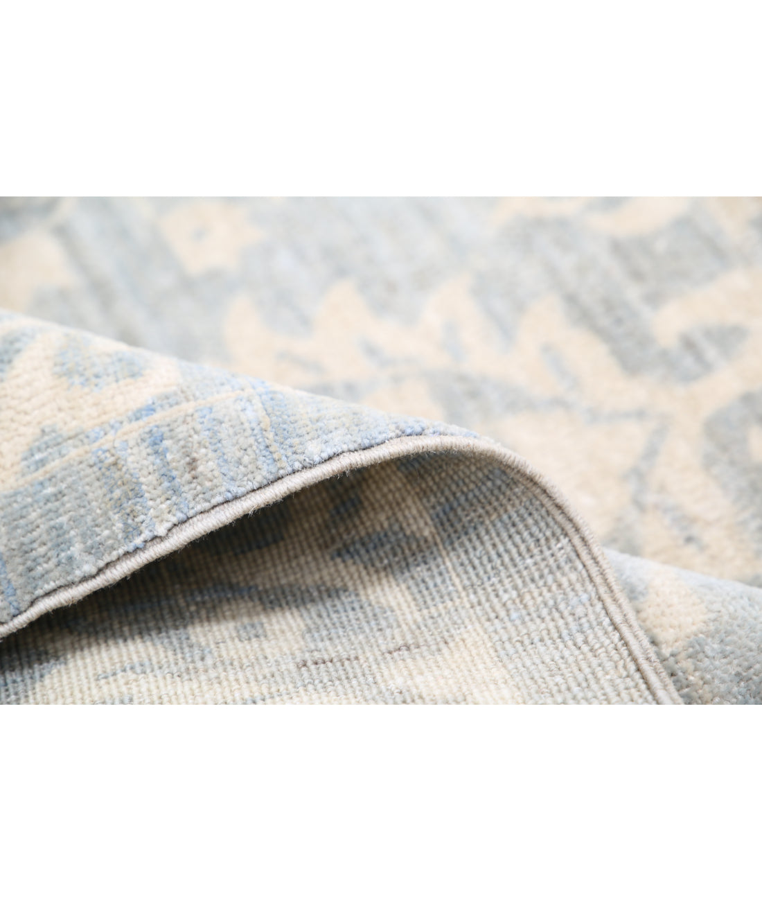 Hand Knotted Artemix Wool Rug - 8'11'' x 11'6'' 8'11'' x 11'6'' (268 X 345) / Grey / Ivory