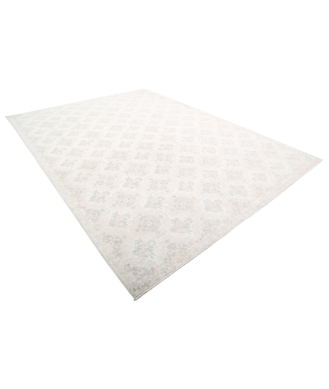 Hand Knotted Artemix Wool Rug - 9'1'' x 12'3'' 9'1'' x 12'3'' (273 X 368) / Ivory / Taupe