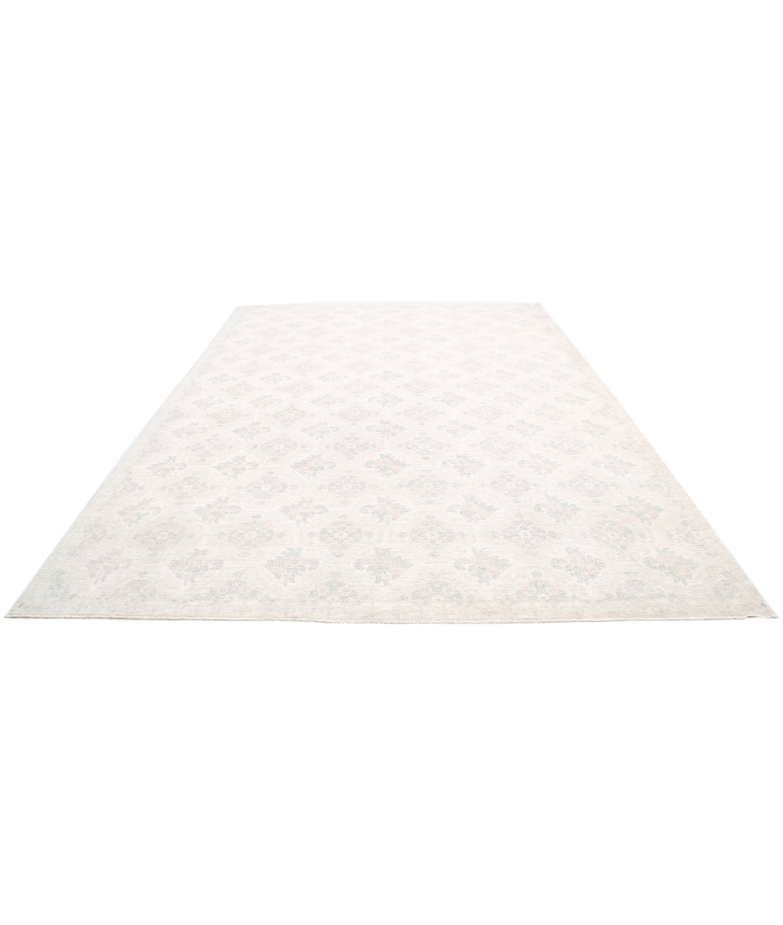 Hand Knotted Artemix Wool Rug - 9'1'' x 12'3'' 9'1'' x 12'3'' (273 X 368) / Ivory / Taupe