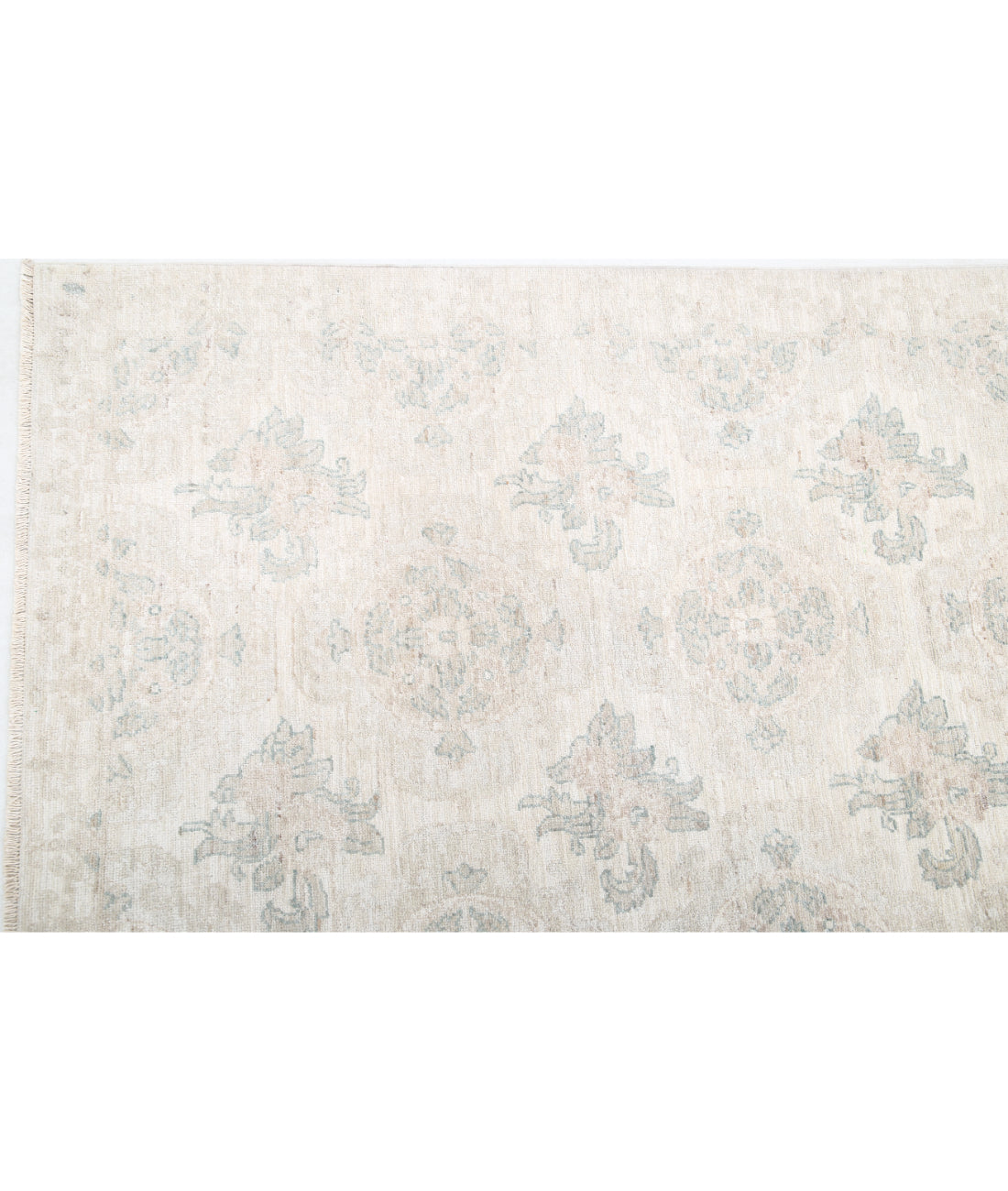 Hand Knotted Artemix Wool Rug - 9'1'' x 12'3'' 9'1'' x 12'3'' (273 X 368) / Ivory / Taupe