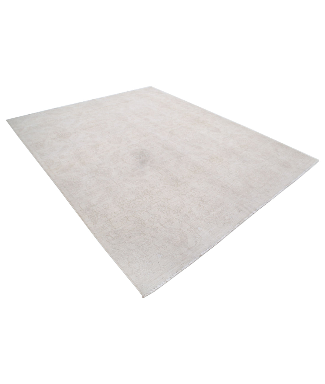 Hand Knotted Artemix Wool Rug - 7'11'' x 9'5'' 7'11'' x 9'5'' (238 X 283) / Ivory / Taupe