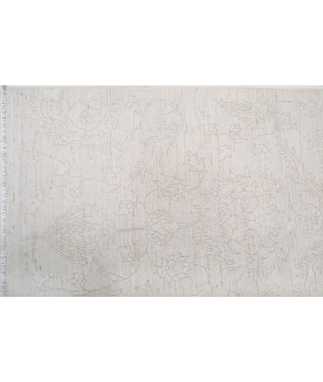 Hand Knotted Artemix Wool Rug - 7'11'' x 9'5'' 7'11'' x 9'5'' (238 X 283) / Ivory / Taupe