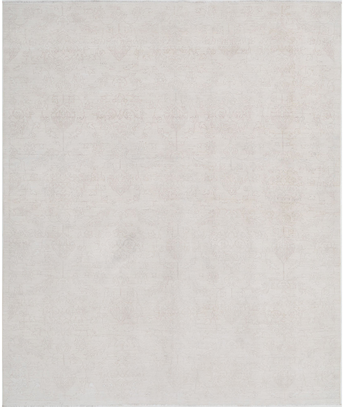 Hand Knotted Artemix Wool Rug - 7&#39;11&#39;&#39; x 9&#39;5&#39;&#39; 7&#39;11&#39;&#39; x 9&#39;5&#39;&#39; (238 X 283) / Ivory / Taupe