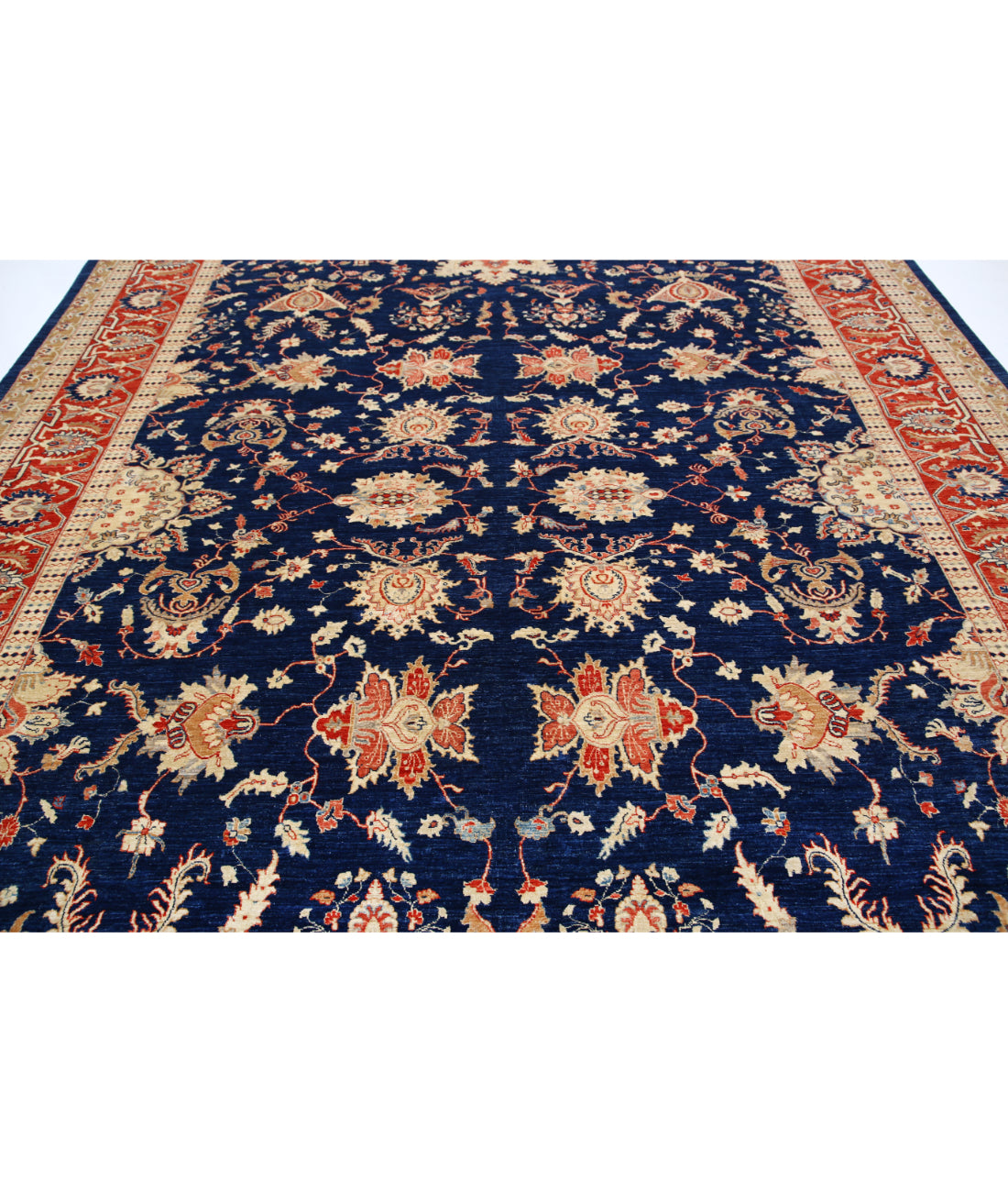 Hand Knotted Ariana Haji Jalili Wool Rug - 10'1'' x 13'0'' 10'1'' x 13'0'' (303 X 390) / Blue / Red