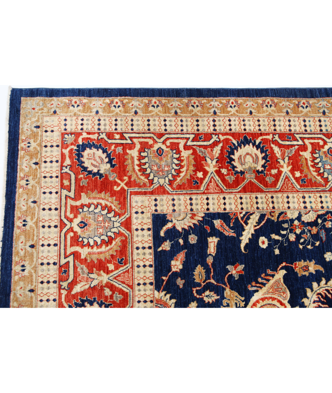 Hand Knotted Ariana Haji Jalili Wool Rug - 10'1'' x 13'0'' 10'1'' x 13'0'' (303 X 390) / Blue / Red