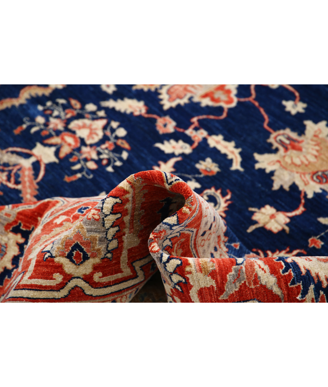 Hand Knotted Ariana Haji Jalili Wool Rug - 10'1'' x 13'0'' 10'1'' x 13'0'' (303 X 390) / Blue / Red