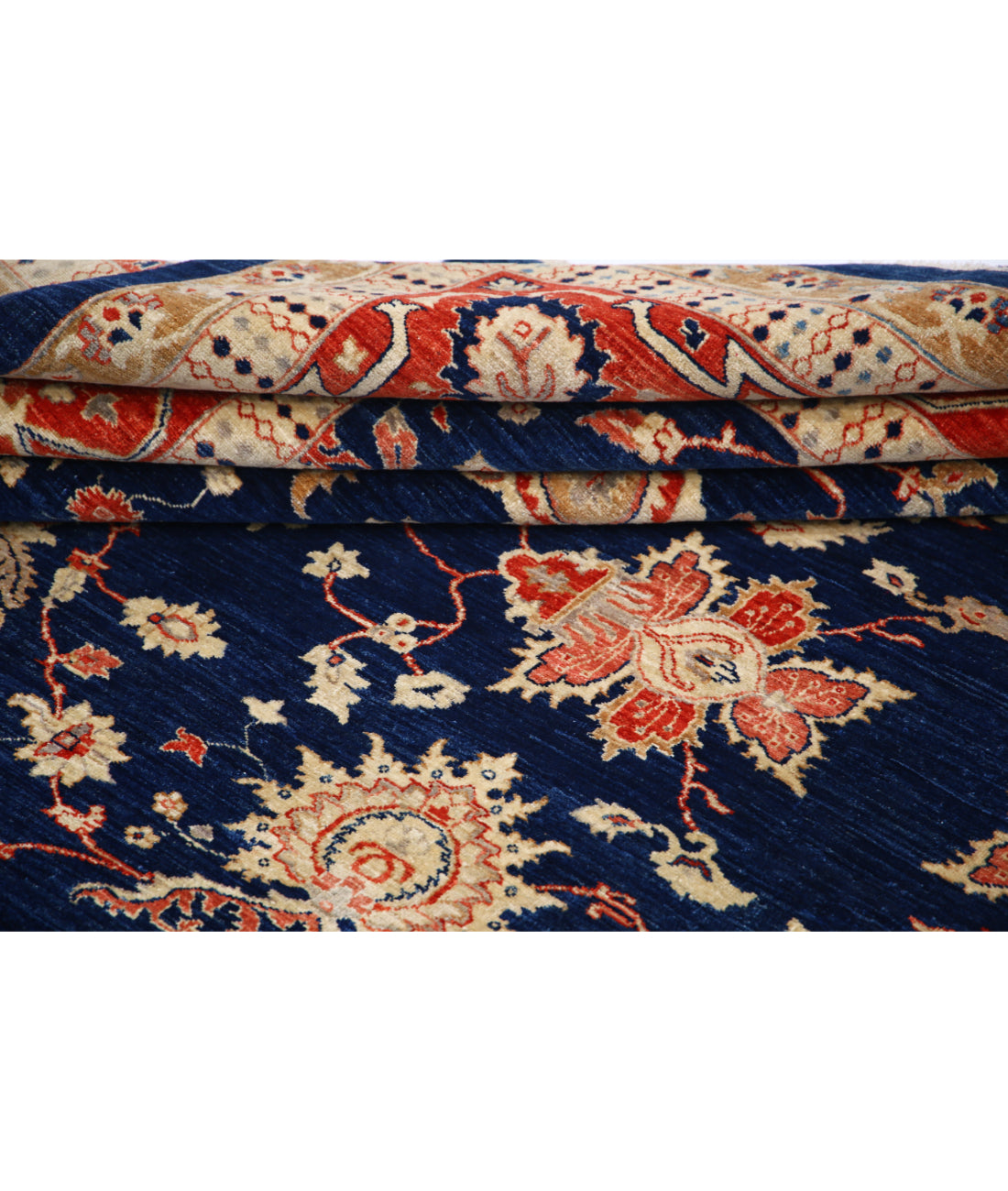 Hand Knotted Ariana Haji Jalili Wool Rug - 10'1'' x 13'0'' 10'1'' x 13'0'' (303 X 390) / Blue / Red