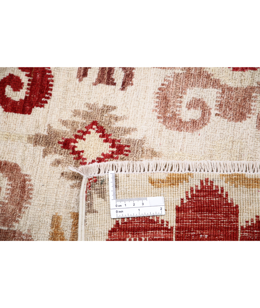 Hand Knotted Ikat Wool Rug - 8'9'' x 11'3''