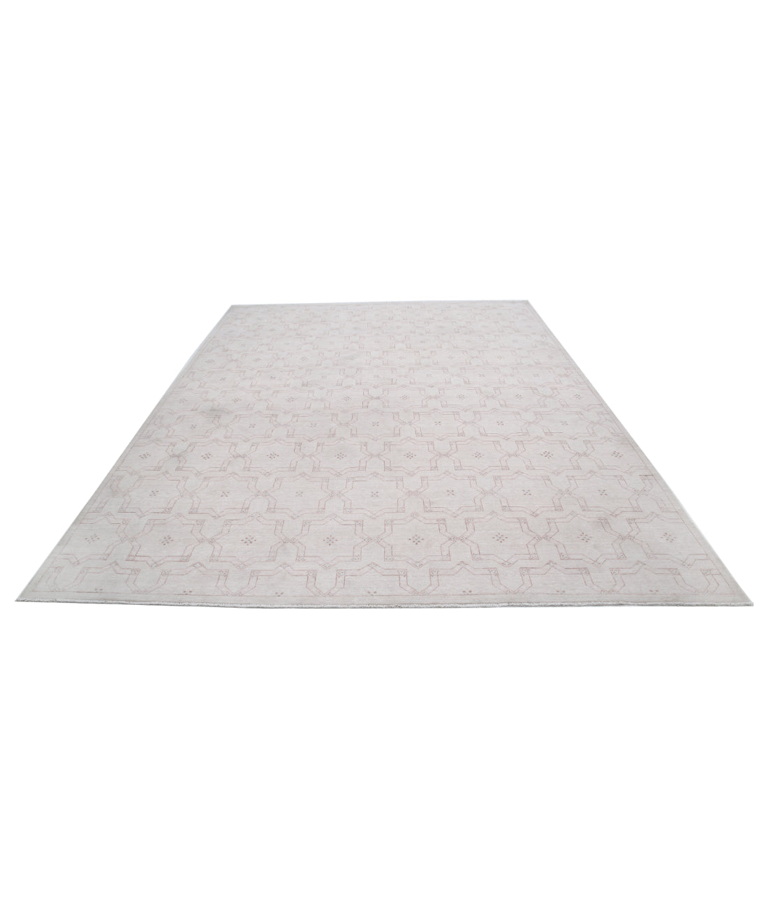 Hand Knotted Artemix Wool Rug - 8'10'' x 11'6'' 8'10'' x 11'6'' (265 X 345) / Ivory / Taupe