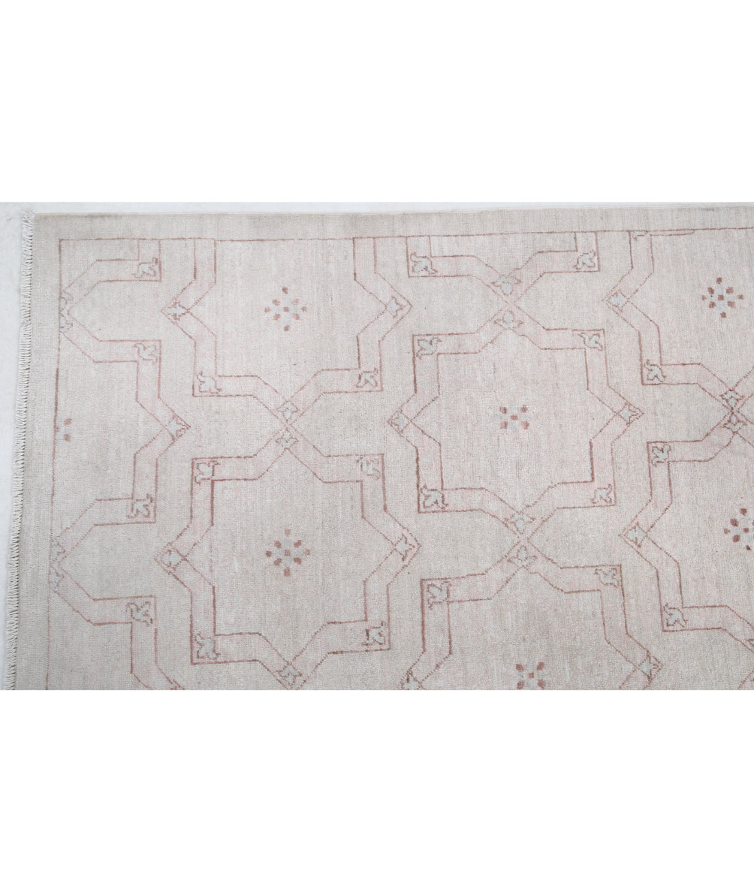 Hand Knotted Artemix Wool Rug - 8'10'' x 11'6'' 8'10'' x 11'6'' (265 X 345) / Ivory / Taupe