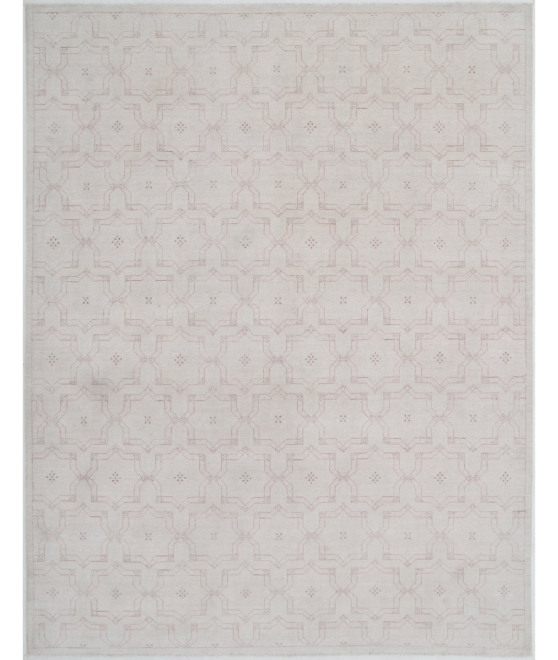 Hand Knotted Artemix Wool Rug - 8&#39;10&#39;&#39; x 11&#39;6&#39;&#39; 8&#39;10&#39;&#39; x 11&#39;6&#39;&#39; (265 X 345) / Ivory / Taupe
