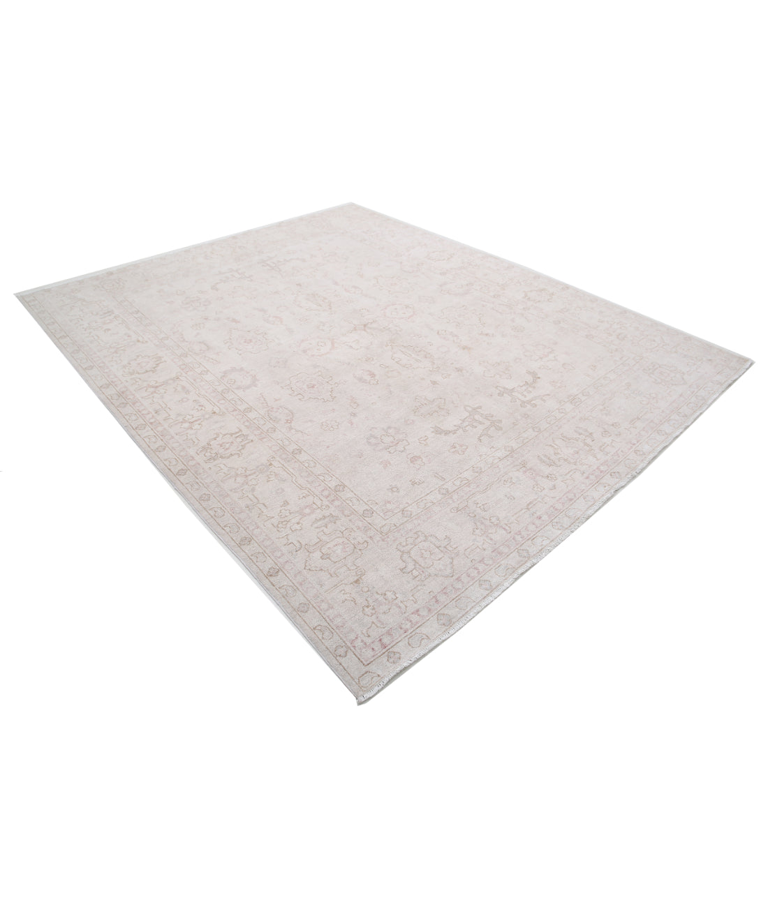 Hand Knotted Serenity Wool Rug - 7'10'' x 9'8'' 7'10'' x 9'8'' (235 X 290) / Ivory / Ivory