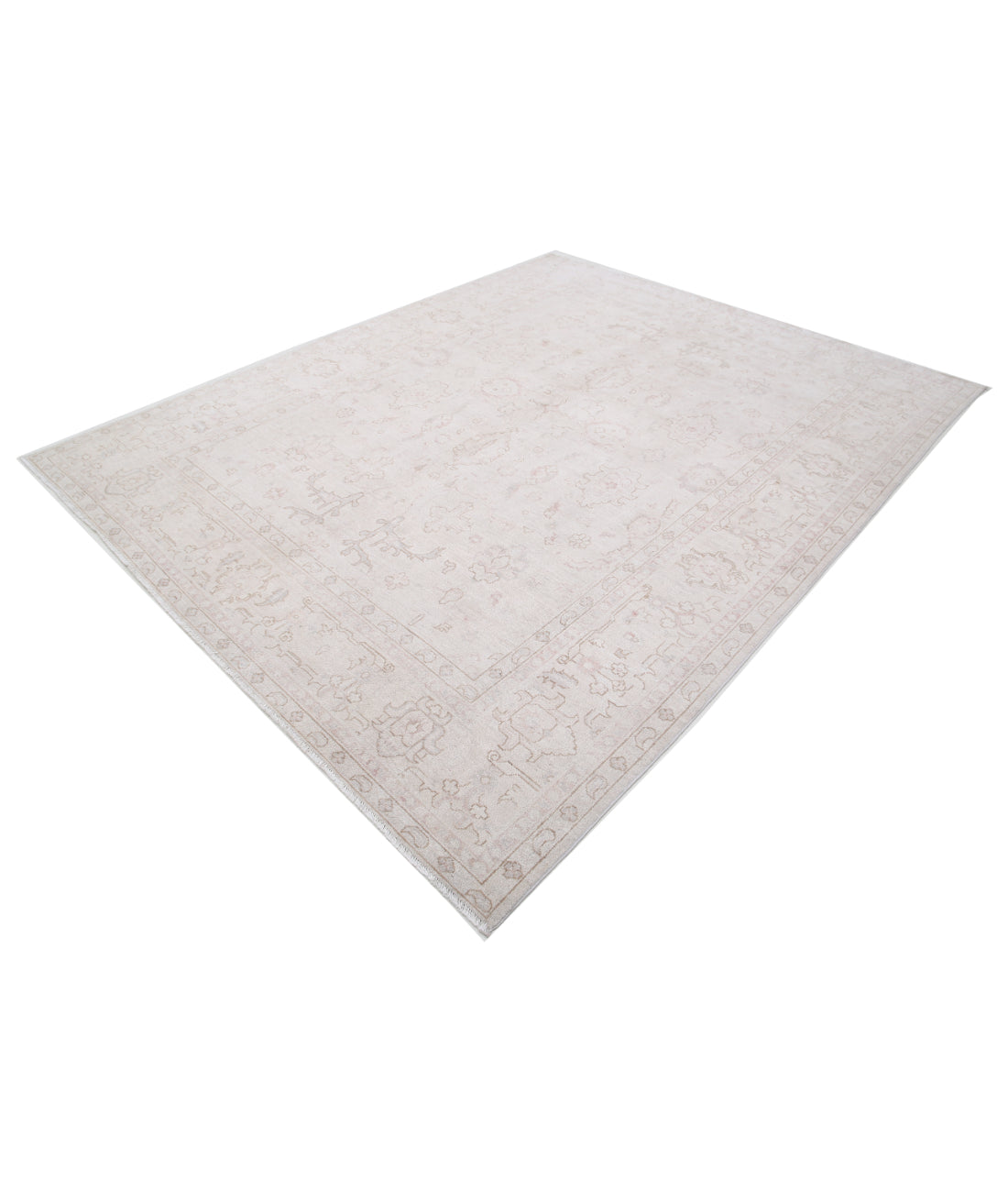 Hand Knotted Serenity Wool Rug - 7'10'' x 9'8'' 7'10'' x 9'8'' (235 X 290) / Ivory / Ivory