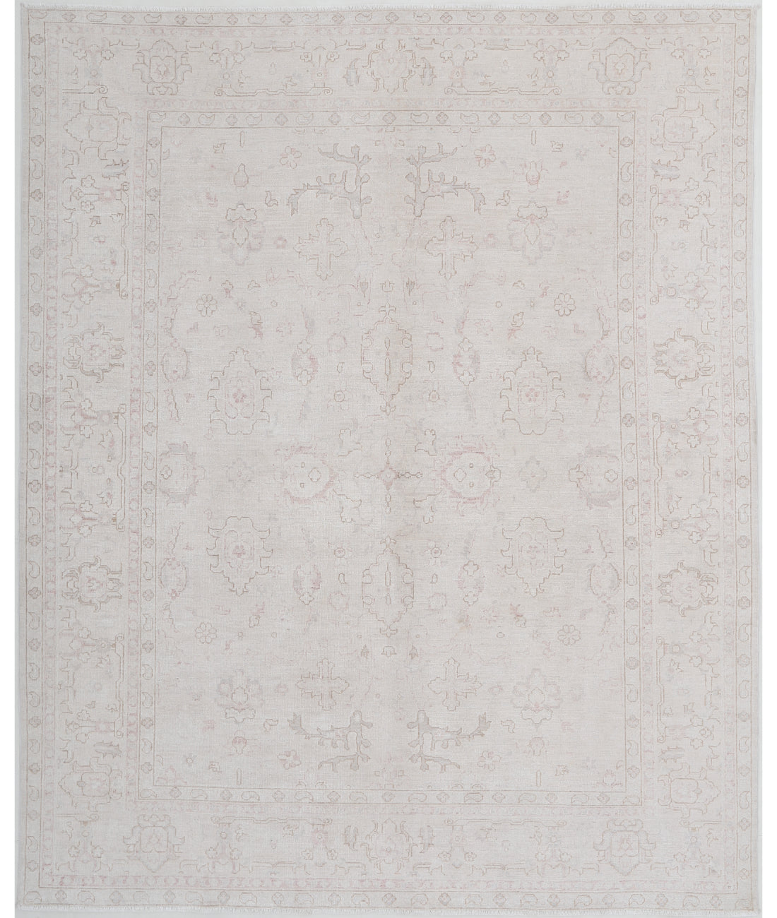 Hand Knotted Serenity Wool Rug - 7'10'' x 9'8'' 7'10'' x 9'8'' (235 X 290) / Ivory / Ivory