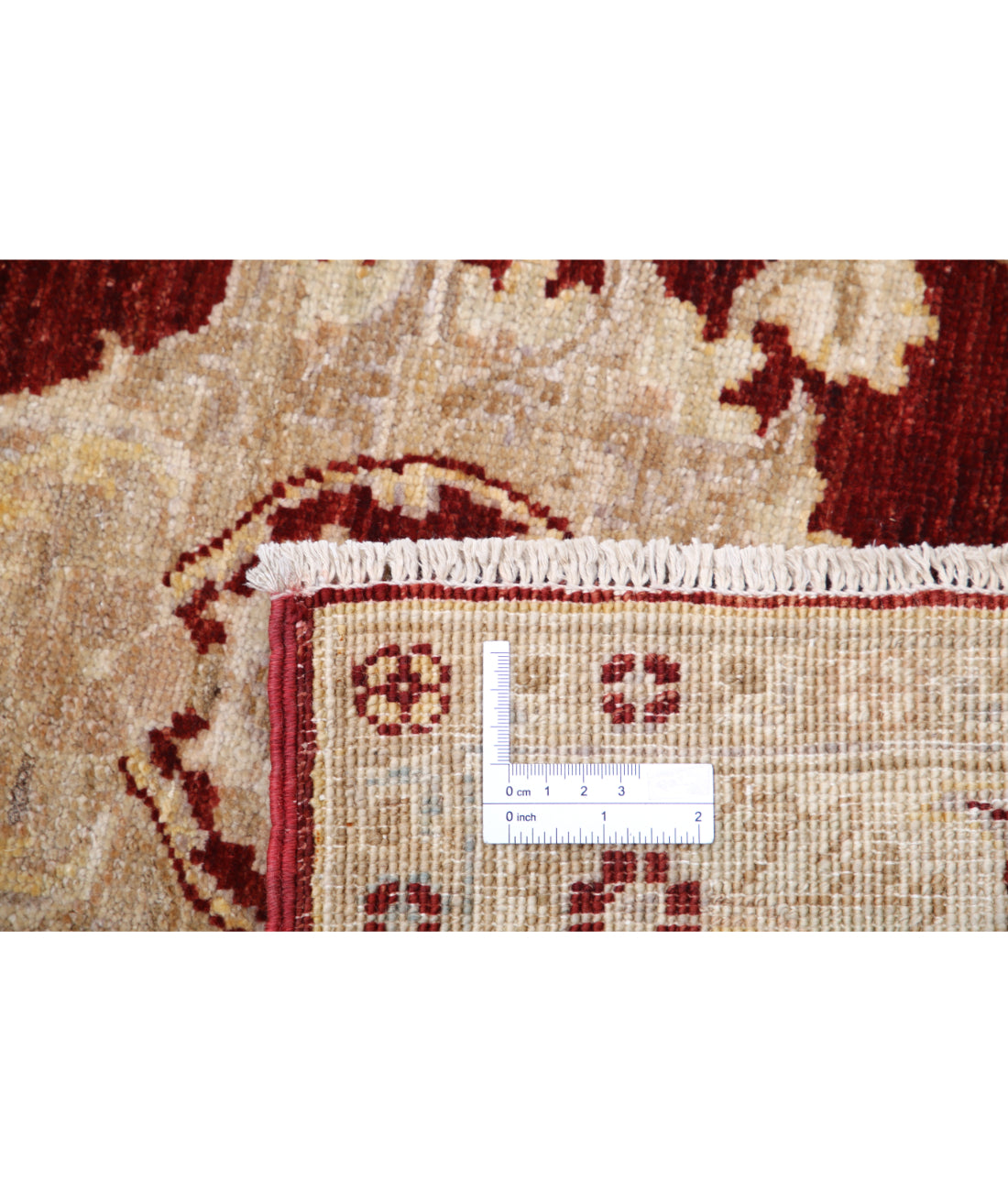 Hand Knotted Ziegler Farhan Wool Rug - 2'7'' x 13'8'' 2'7'' x 13'8'' (78 X 410) / Burgundy / Ivory