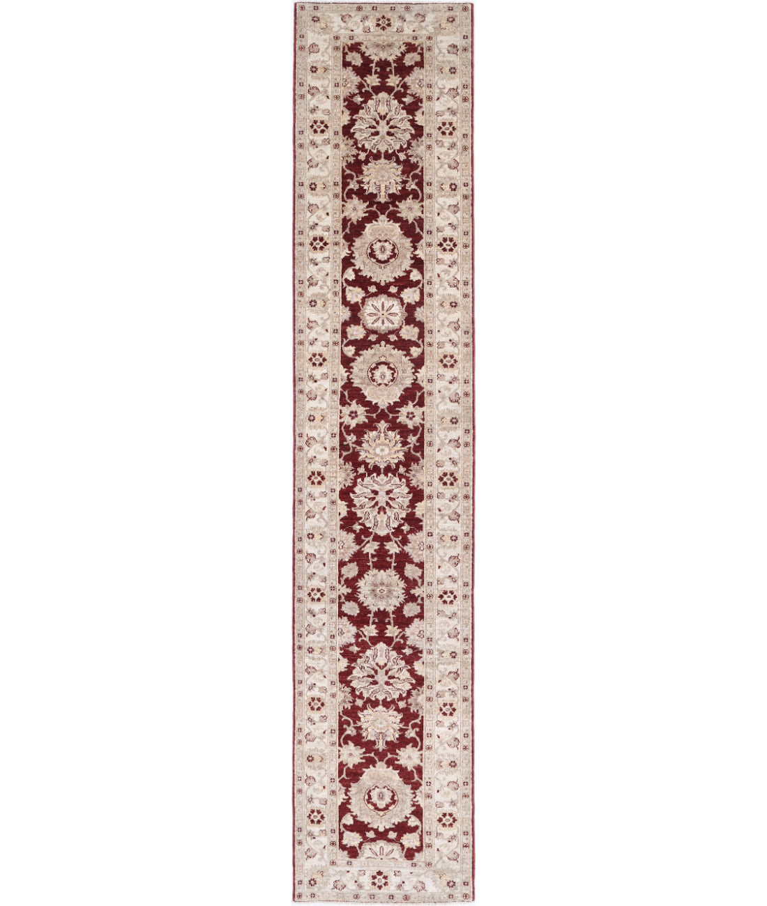 Hand Knotted Ziegler Farhan Wool Rug - 2'7'' x 13'8''