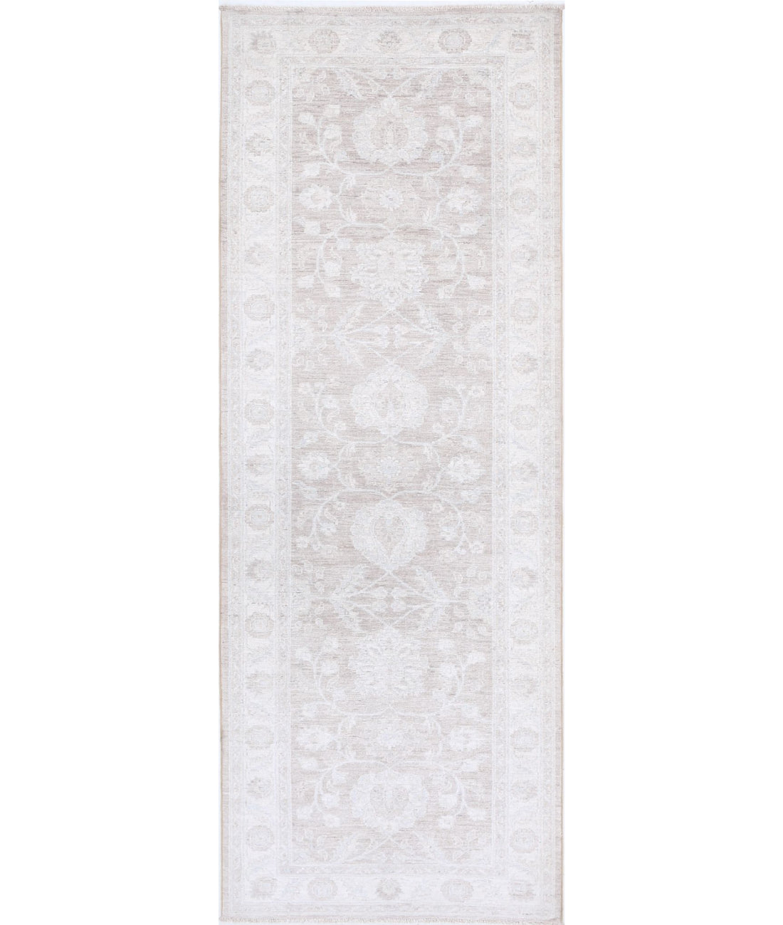 Alfombra de lana Serenity anudada a mano - 2'8'' x 7'8''