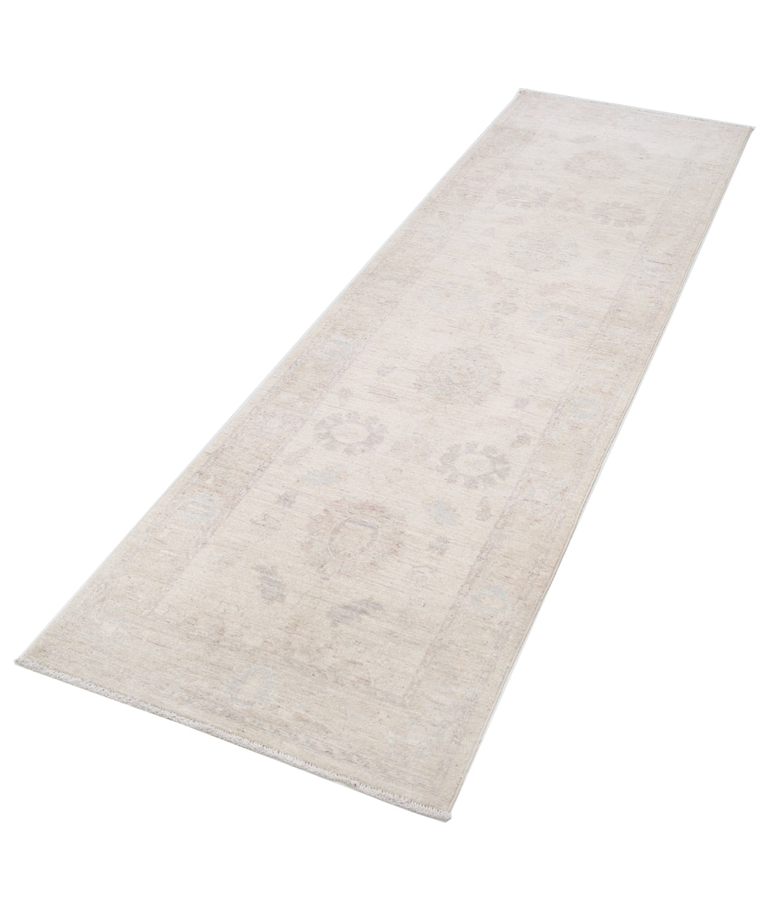 Hand Knotted Serenity Wool Rug - 2'6'' x 8'6'' 2'6'' x 8'6'' (75 X 255) / Ivory / Brown