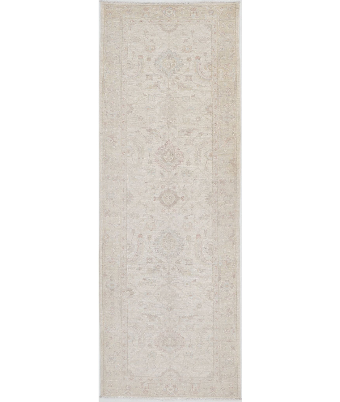 Alfombra de lana Serenity anudada a mano - 2'7'' x 7'9''