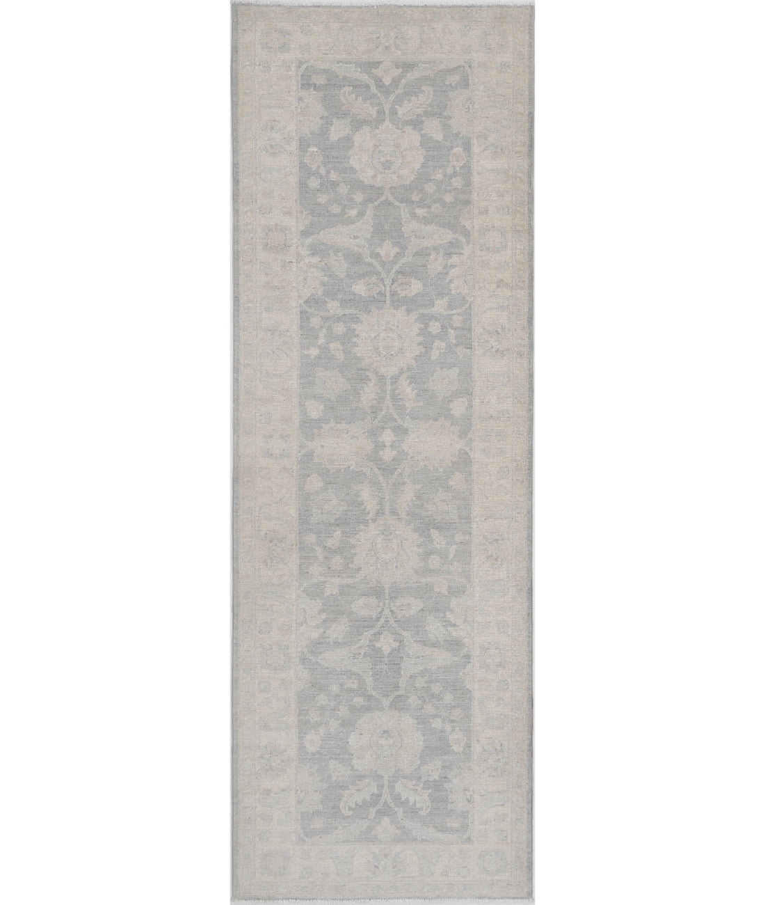 Hand Knotted Serenity Wool Rug - 2&#39;7&#39;&#39; x 8&#39;4&#39;&#39; 2&#39;7&#39;&#39; x 8&#39;4&#39;&#39; (78 X 250) / Grey / Ivory