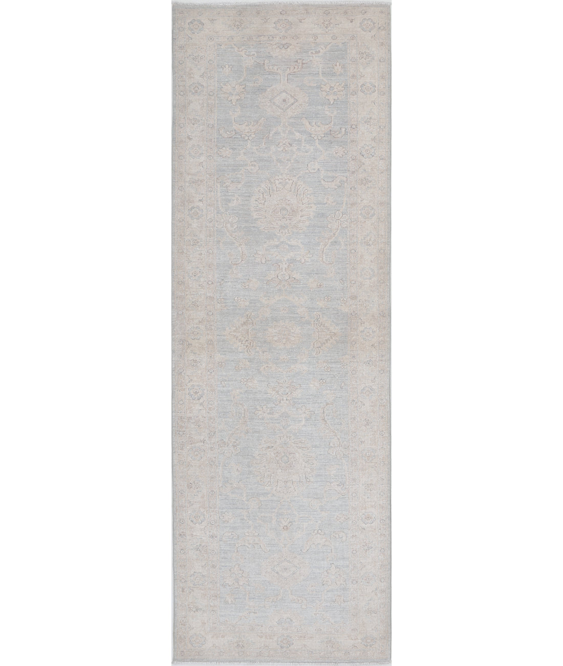 Hand Knotted Serenity Wool Rug - 2&#39;8&#39;&#39; x 6&#39;3&#39;&#39; 2&#39;8&#39;&#39; x 6&#39;3&#39;&#39; (80 X 188) / Grey / Ivory