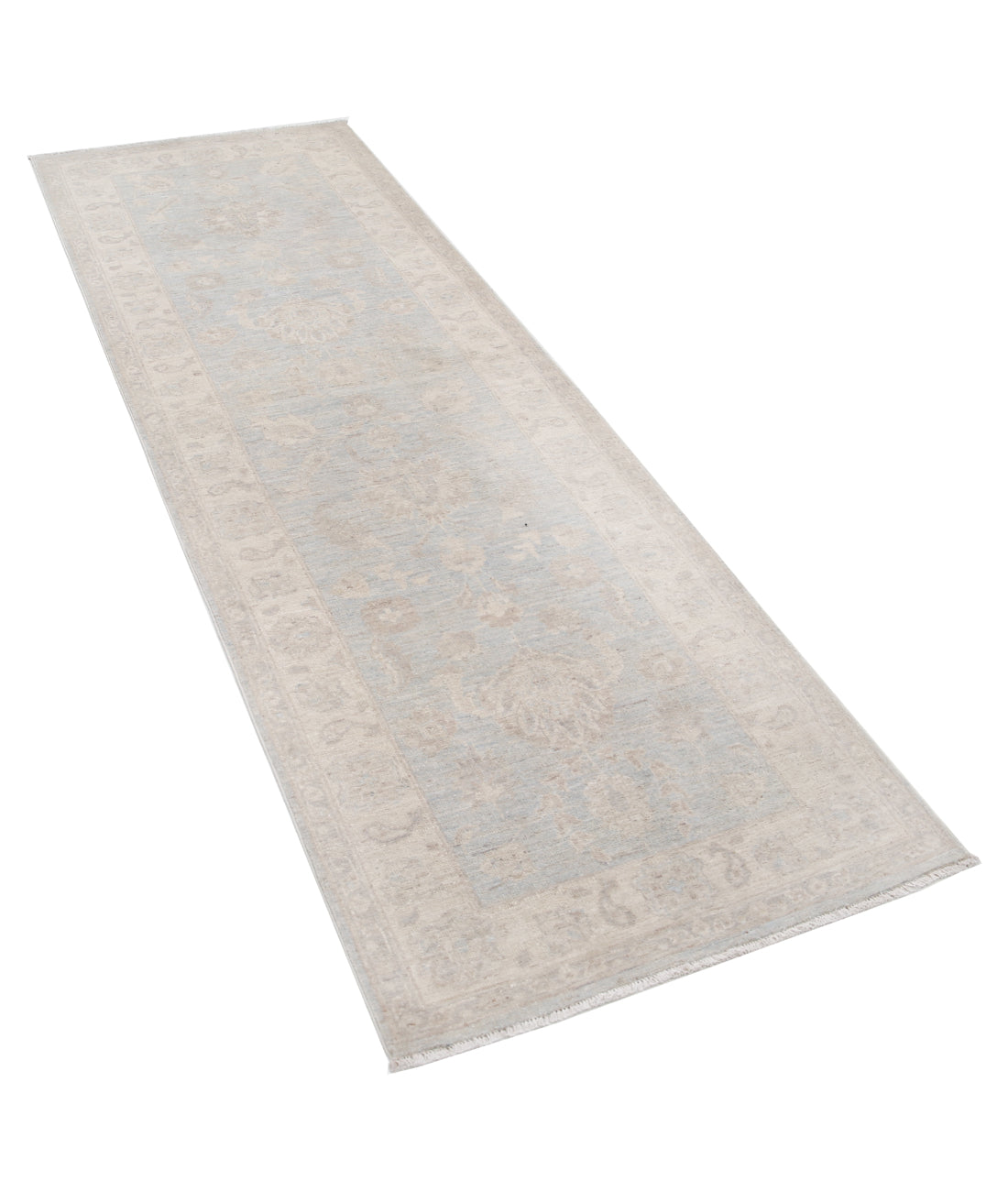 Hand Knotted Serenity Wool Rug - 2'8'' x 8'1'' 2'8'' x 8'1'' (80 X 243) / Grey / Ivory