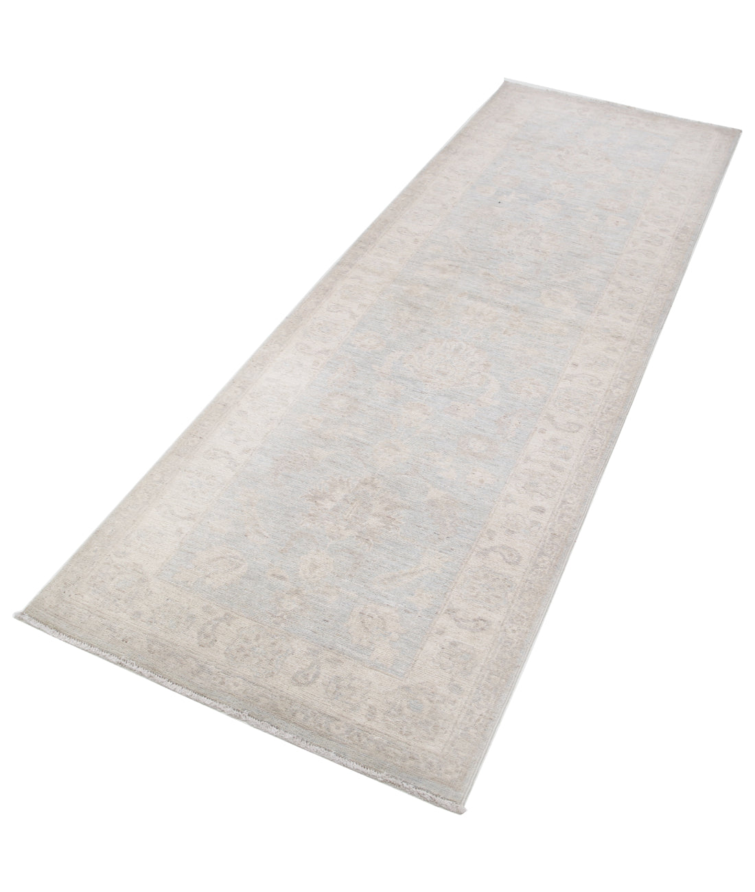 Hand Knotted Serenity Wool Rug - 2'8'' x 8'1'' 2'8'' x 8'1'' (80 X 243) / Grey / Ivory