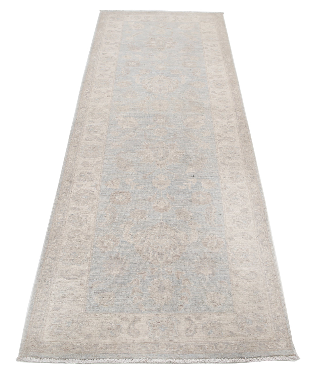 Hand Knotted Serenity Wool Rug - 2'8'' x 8'1'' 2'8'' x 8'1'' (80 X 243) / Grey / Ivory