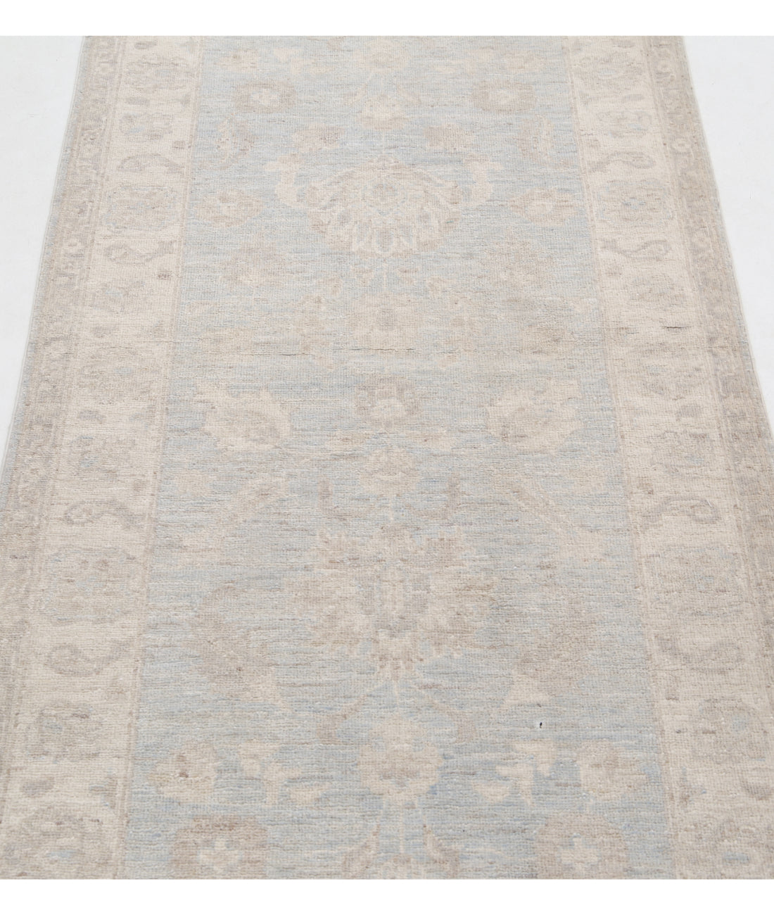 Hand Knotted Serenity Wool Rug - 2'8'' x 8'1'' 2'8'' x 8'1'' (80 X 243) / Grey / Ivory