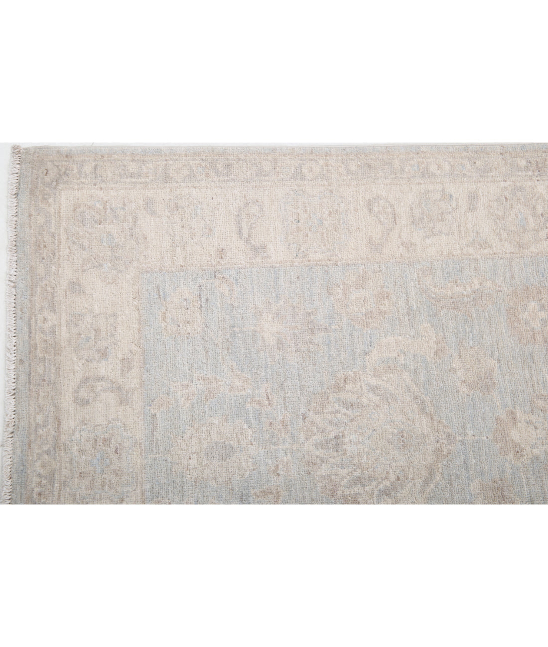 Hand Knotted Serenity Wool Rug - 2'8'' x 8'1'' 2'8'' x 8'1'' (80 X 243) / Grey / Ivory