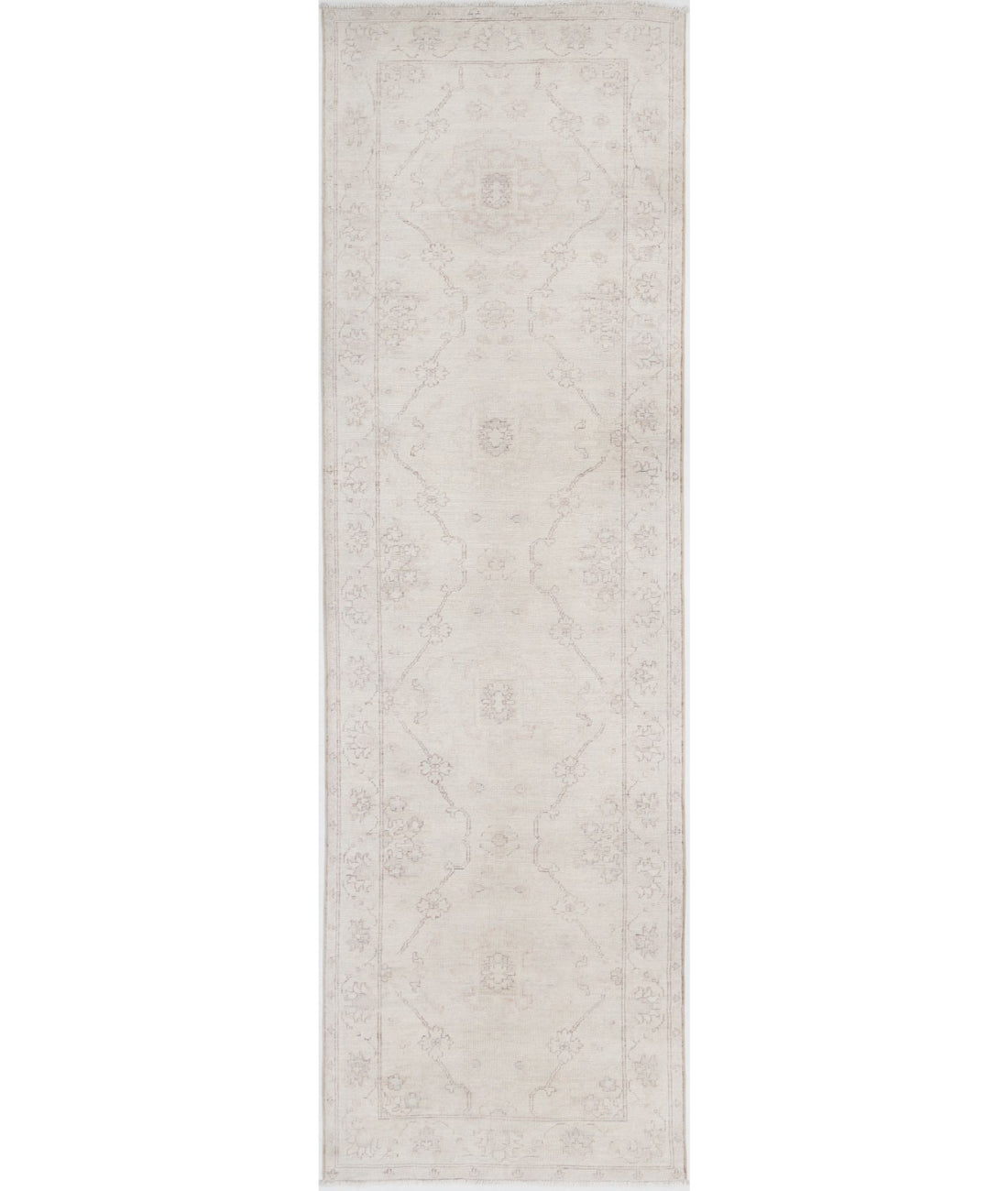 Alfombra de lana Serenity anudada a mano - 2'8'' x 8'9''