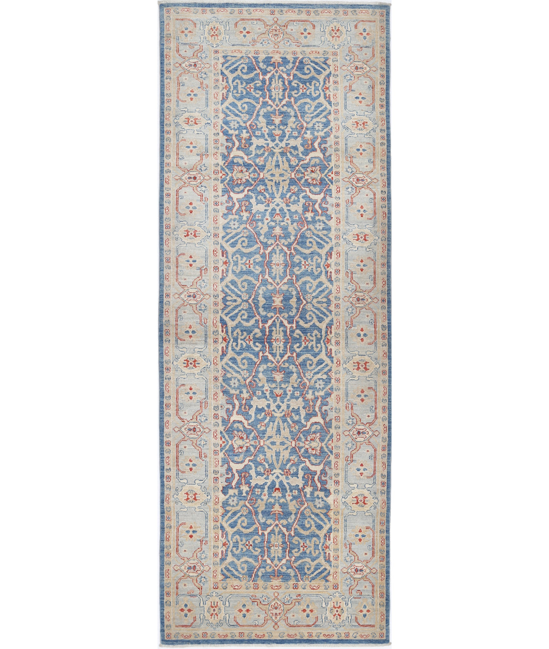Hand Knotted Ziegler Farhan Wool Rug - 2'11'' x 8'8''