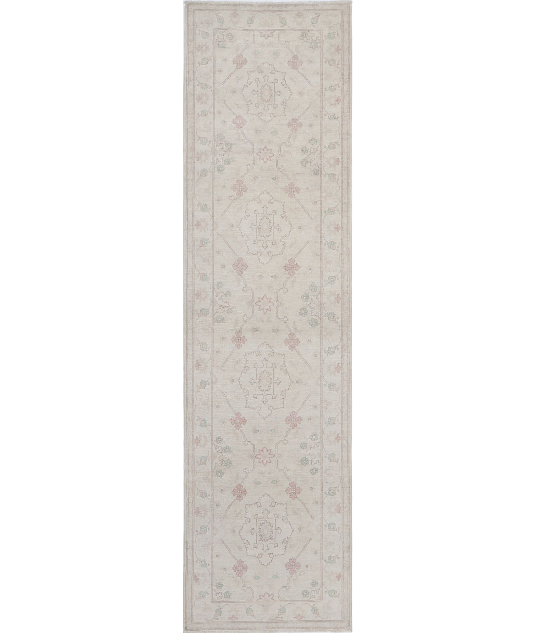 Alfombra de lana Serenity anudada a mano - 2'8'' x 9'9''