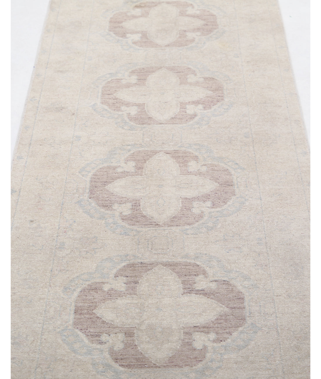 Hand Knotted Serenity Wool Rug - 2'6'' x 10'0'' 2'6'' x 10'0'' (75 X 300) / Brown / Ivory