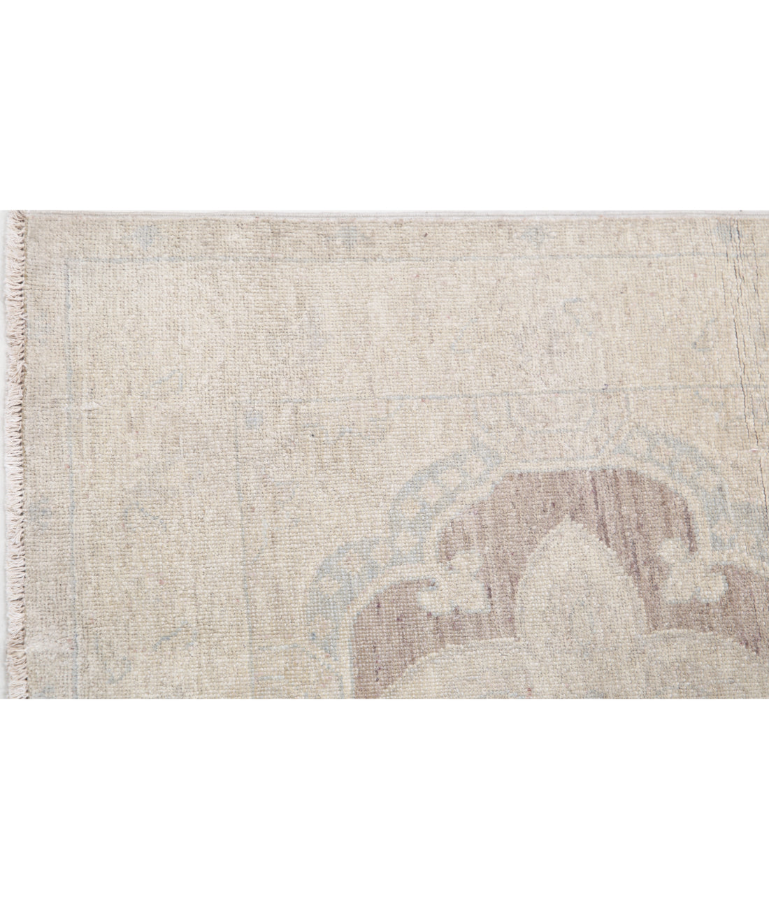 Hand Knotted Serenity Wool Rug - 2'6'' x 10'0'' 2'6'' x 10'0'' (75 X 300) / Brown / Ivory