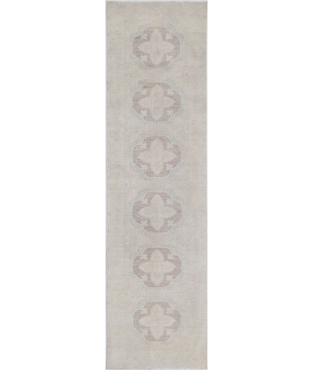 Hand Knotted Serenity Wool Rug - 2&#39;6&#39;&#39; x 10&#39;0&#39;&#39; 2&#39;6&#39;&#39; x 10&#39;0&#39;&#39; (75 X 300) / Brown / Ivory