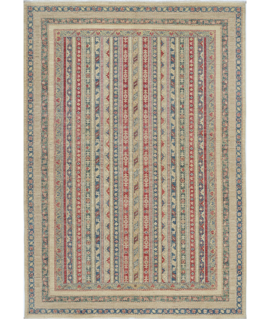 Hand Knotted Shaal Wool Rug - 6&#39;9&#39;&#39; x 9&#39;7&#39;&#39; 6&#39;9&#39;&#39; x 9&#39;7&#39;&#39; (203 X 288) / Multi / Multi