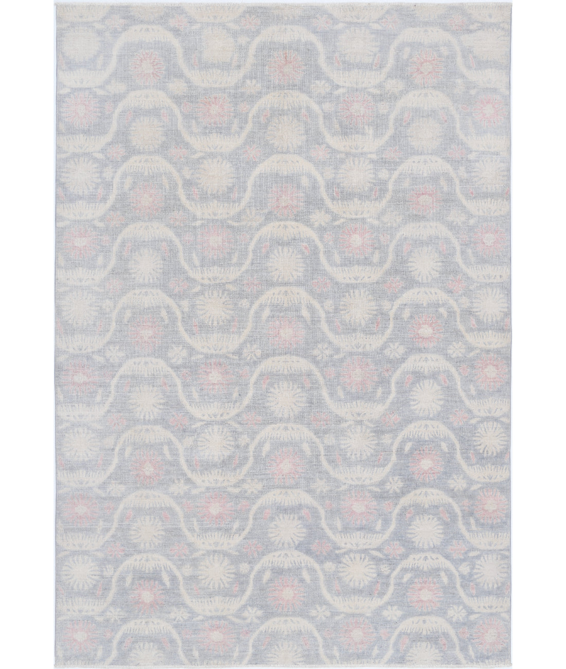 Hand Knotted Artemix Wool Rug - 6'2'' x 9'2''