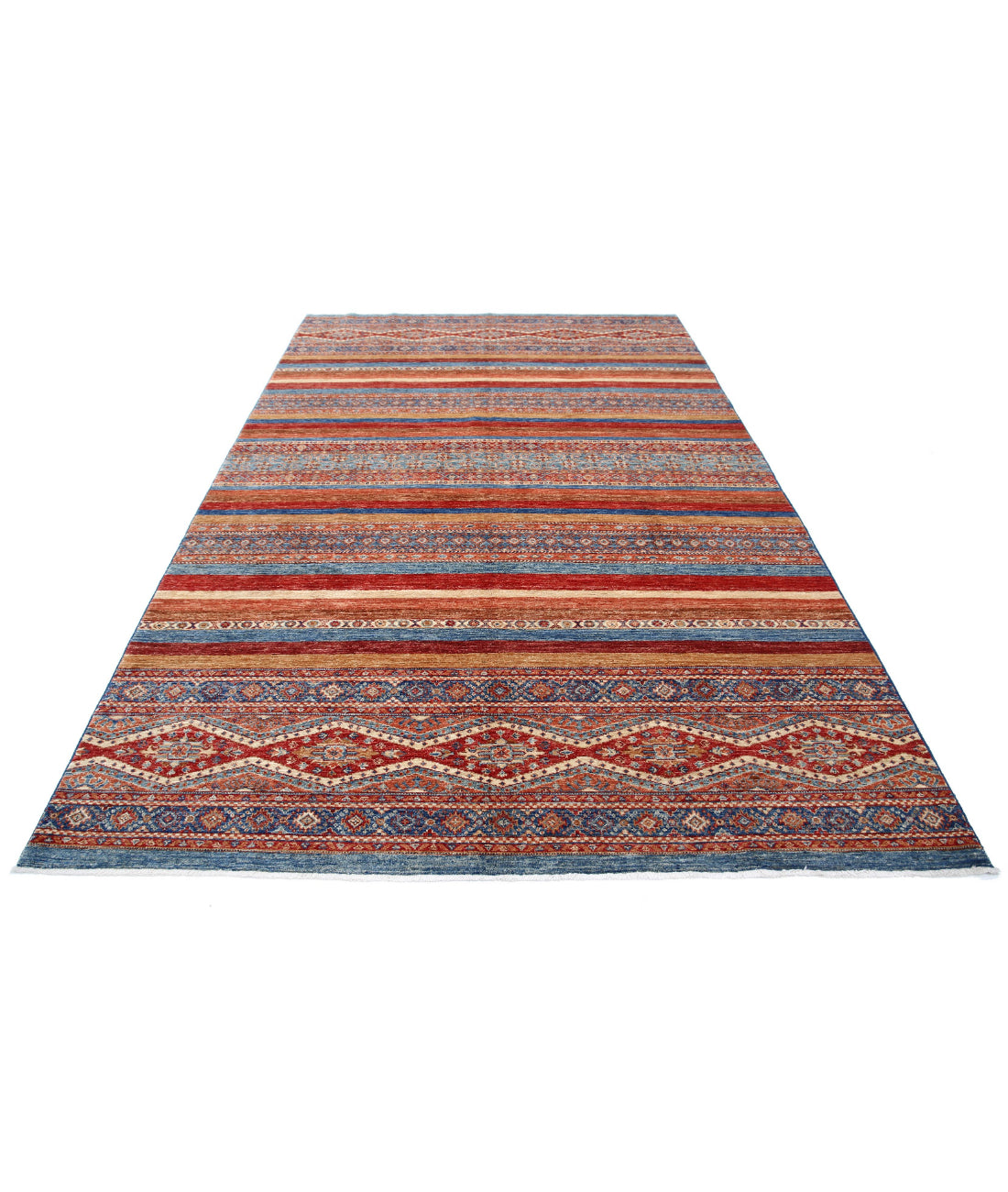 Hand Knotted Khurjeen Wool Rug - 6'7'' x 10'0'' 6'7'' x 10'0'' (198 X 300) / Multi / Multi