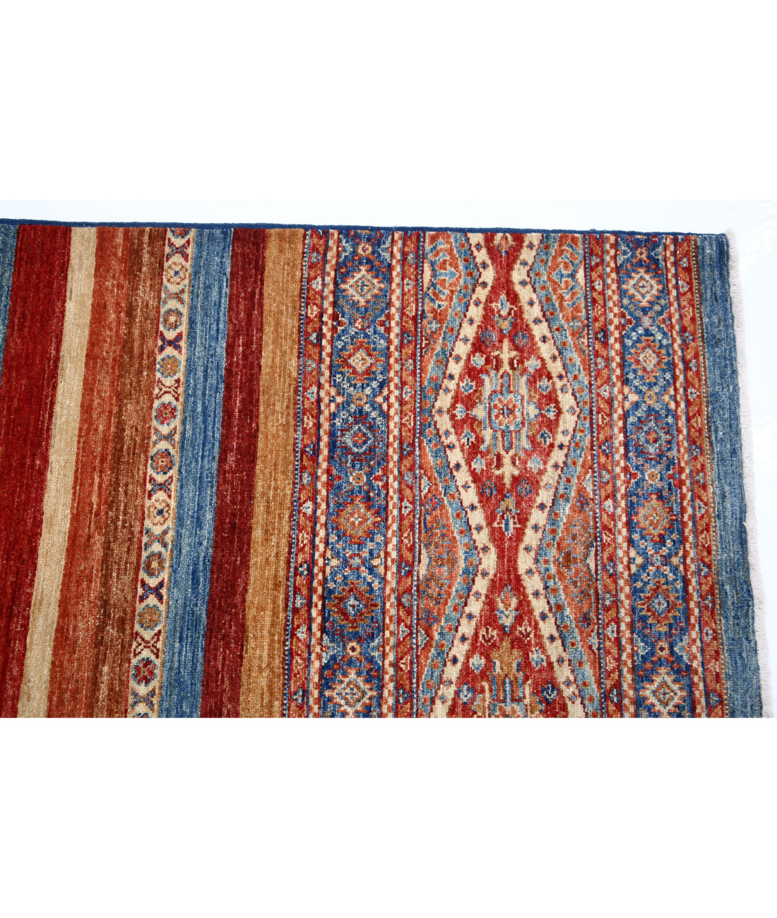 Hand Knotted Khurjeen Wool Rug - 6'7'' x 10'0'' 6'7'' x 10'0'' (198 X 300) / Multi / Multi