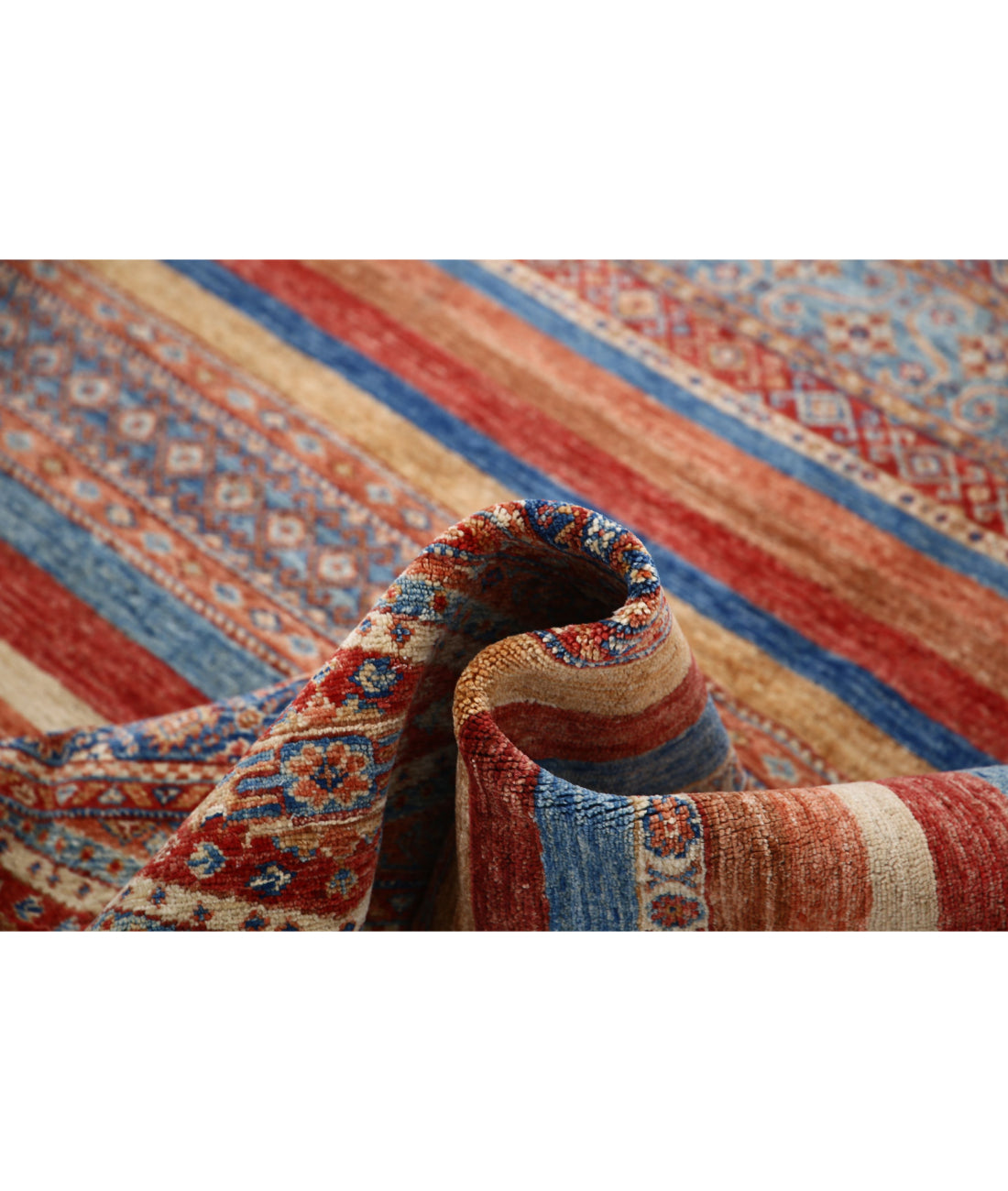 Hand Knotted Khurjeen Wool Rug - 6'7'' x 10'0'' 6'7'' x 10'0'' (198 X 300) / Multi / Multi