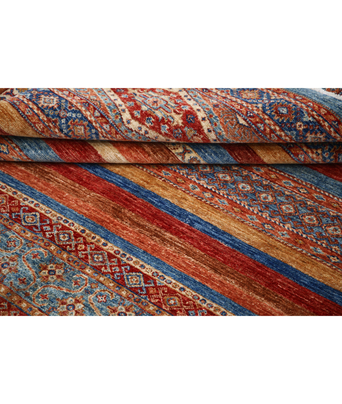 Hand Knotted Khurjeen Wool Rug - 6'7'' x 10'0'' 6'7'' x 10'0'' (198 X 300) / Multi / Multi