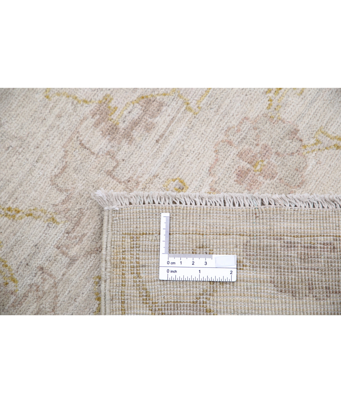 Hand Knotted Serenity Wool Rug - 6'1'' x 8'4'' 6'1'' x 8'4'' (183 X 250) / Ivory / Gold