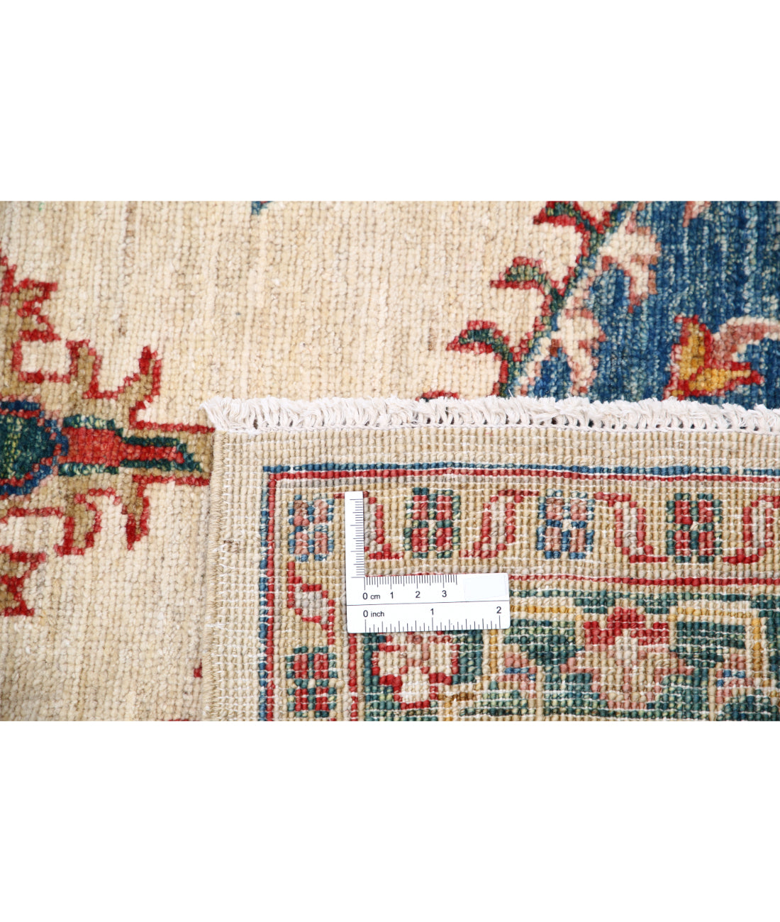 Hand Knotted Ziegler Farhan Wool Rug - 5'7'' x 8'7'' 5'7'' x 8'7'' (168 X 258) / Ivory / Red