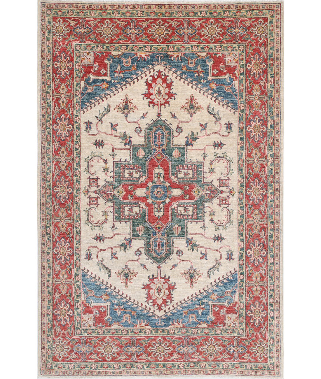Hand Knotted Ziegler Farhan Wool Rug - 5'7'' x 8'7''